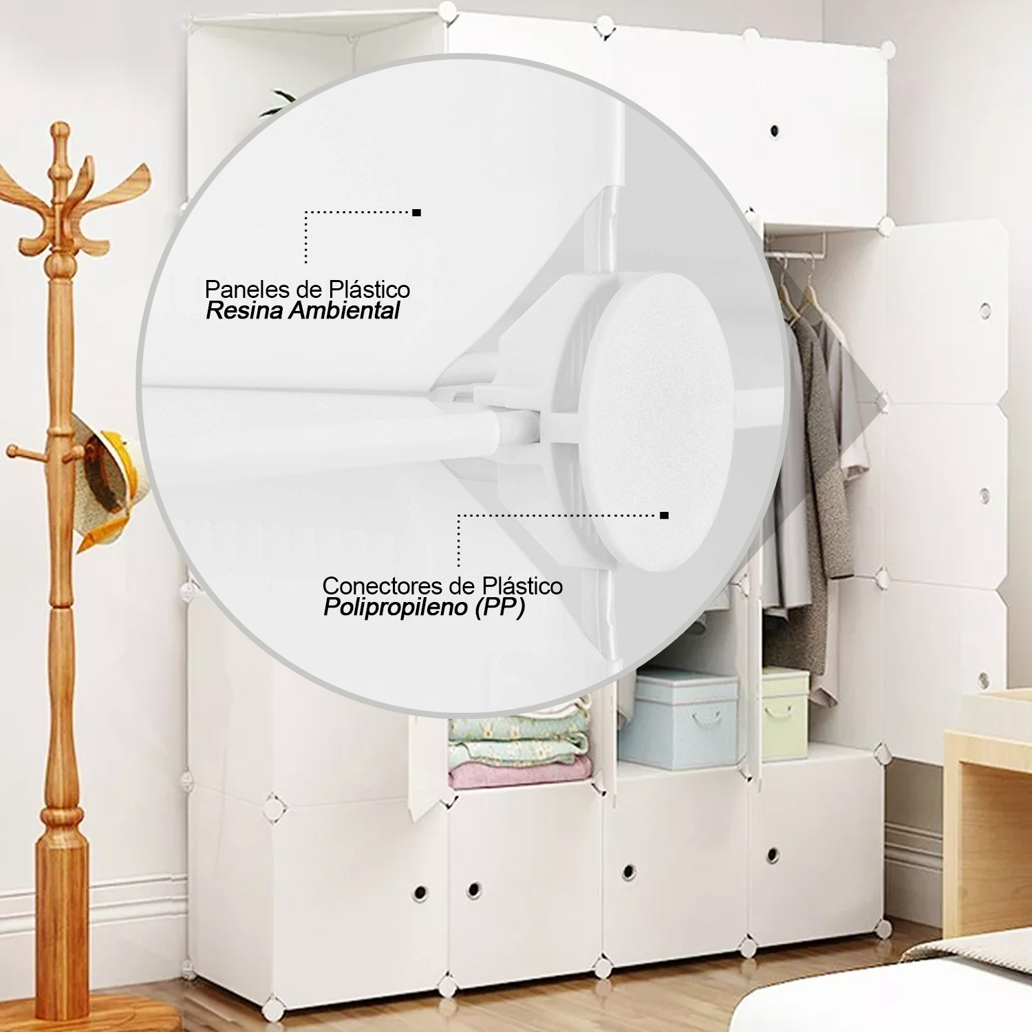  - Armario Organizador Modular 20 Cubos