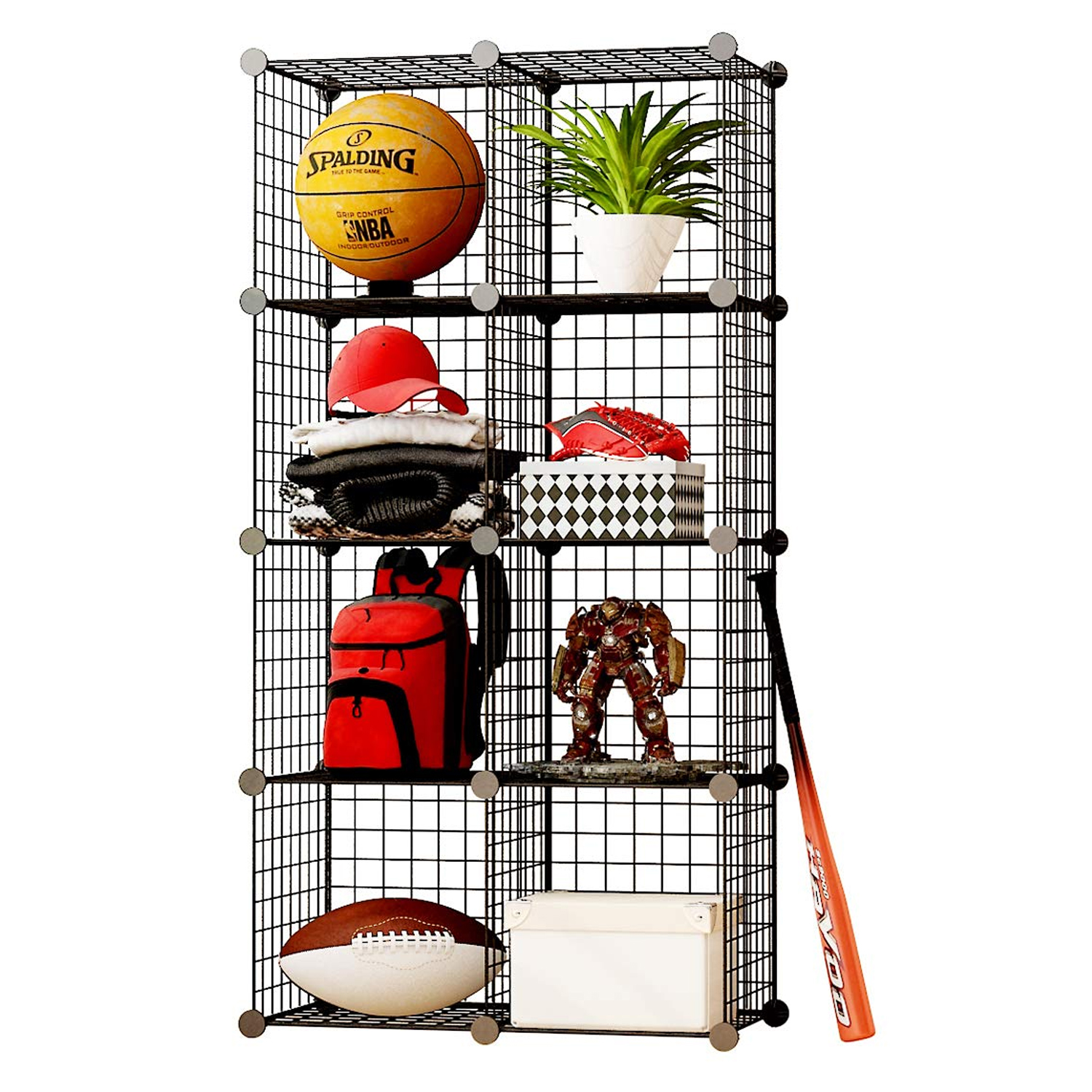  - Armario Organizador Metálico Transportable 8 Cubos