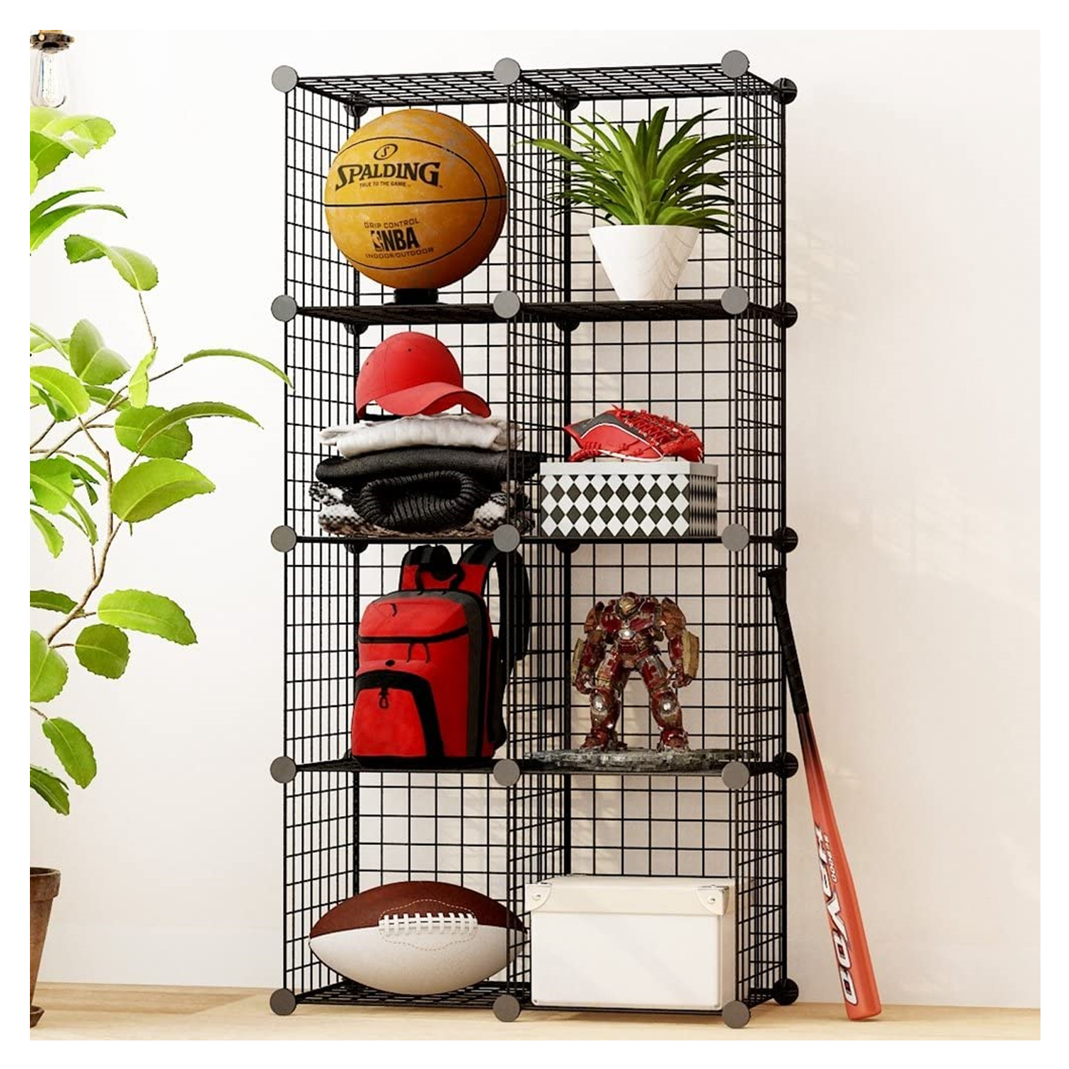  - Armario Organizador Metálico Transportable 8 Cubos