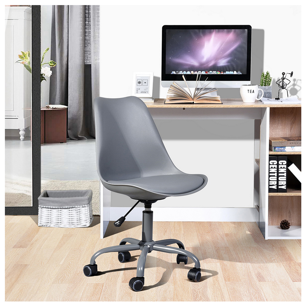  - Silla de escritorio PP Giratoria - Gris