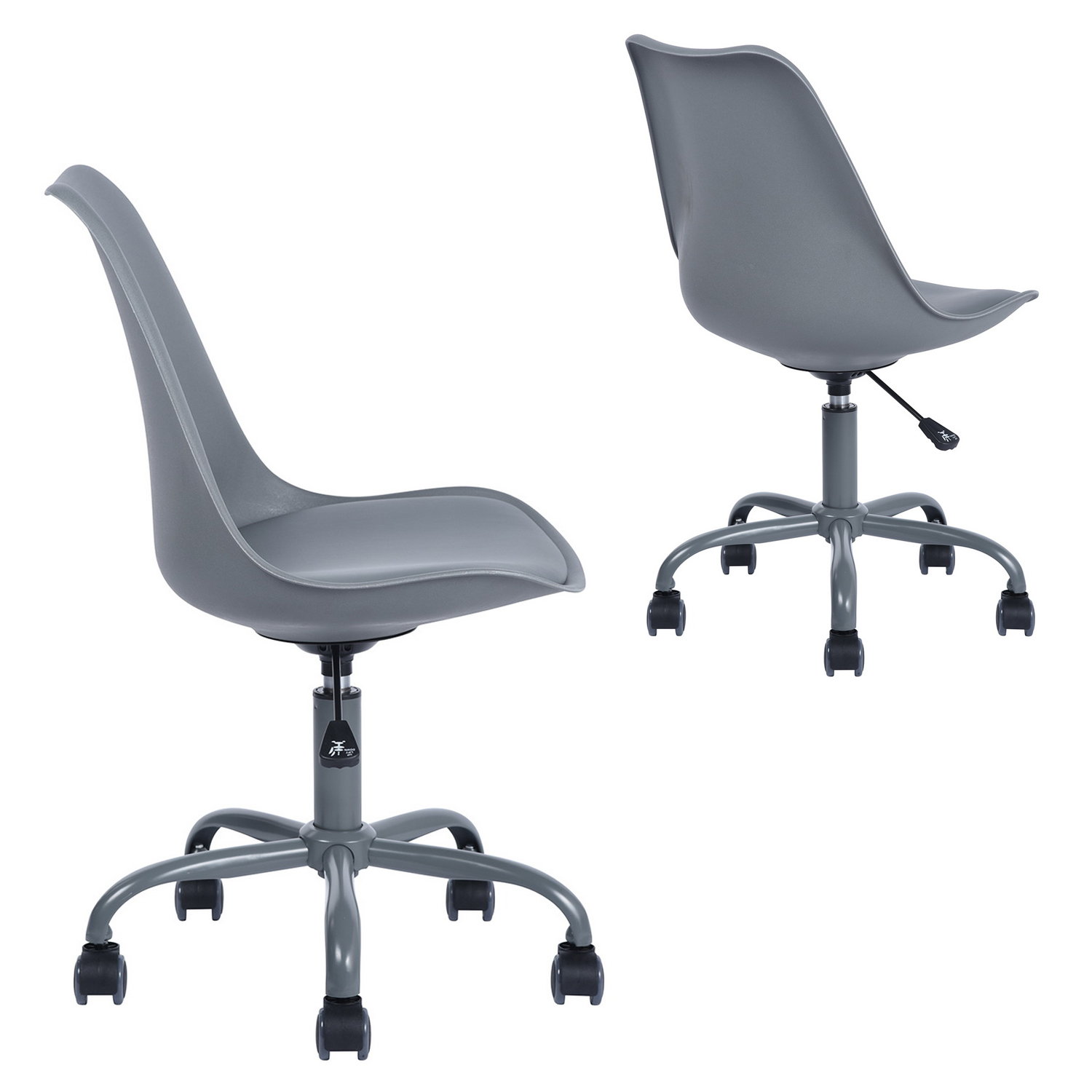  - Silla de escritorio PP Giratoria - Gris
