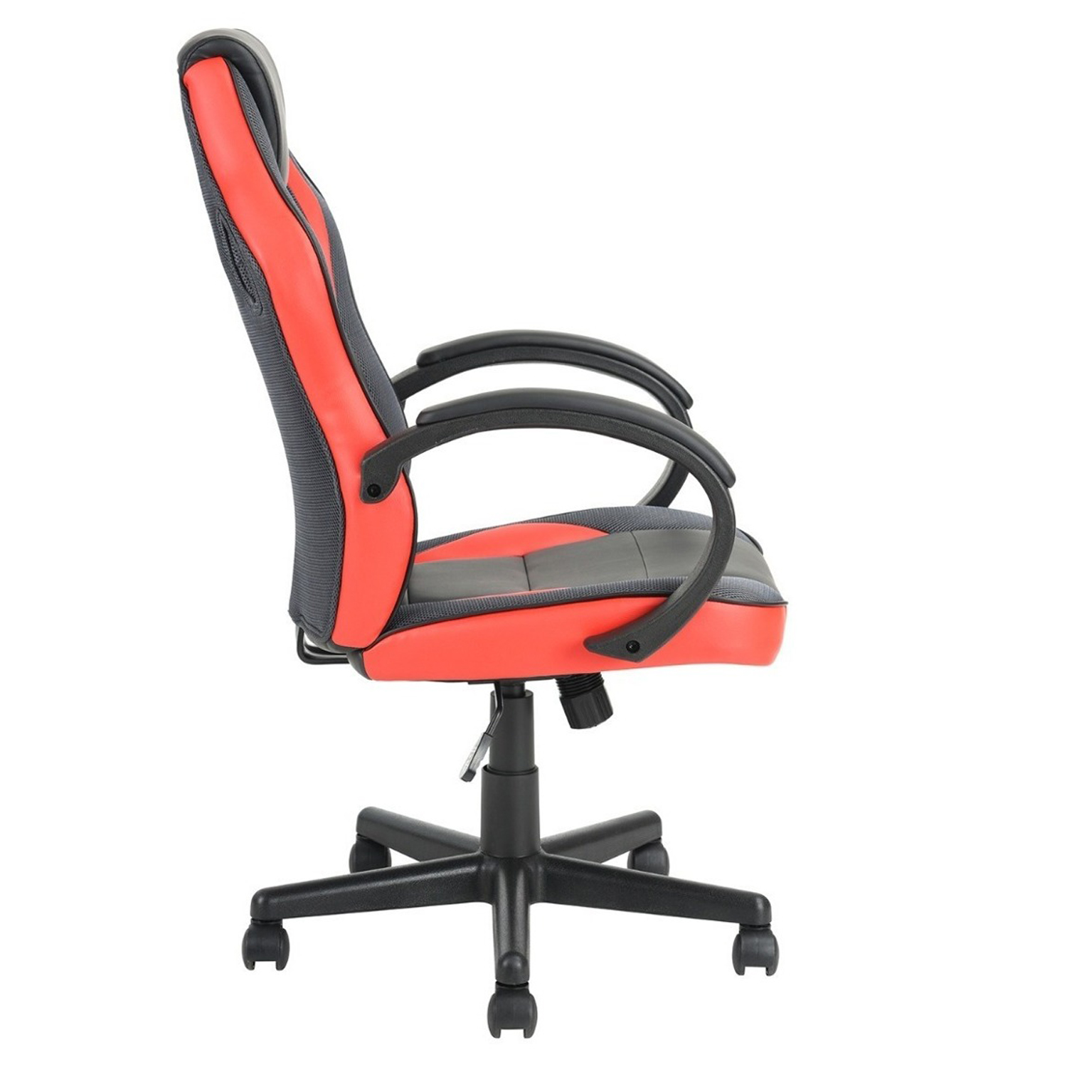  - Silla Gamer PU Ergonómica - Rojo