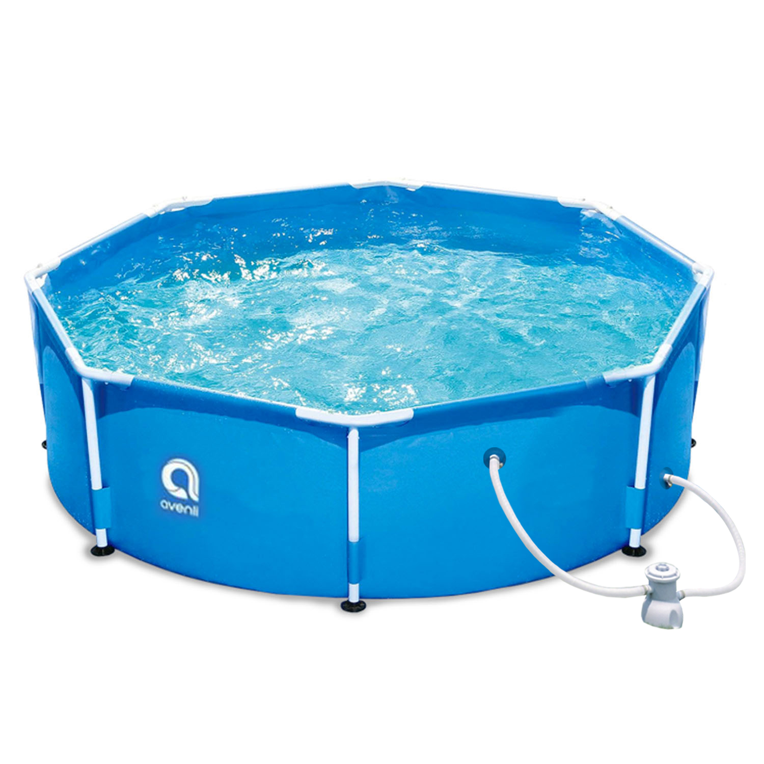 Piscina con Filtro 6125 L 76x360 cm Celeste - Novahus
