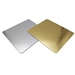 Pack 500 bandejas aluminizadas metal free 13,5x14 cms. (Oro-Plata)