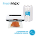 Pack 5 rollos gofrados FRESHPACK 28cms X 5mts para envasado al vacío