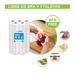 Pack 5 rollos gofrados FRESHPACK 22cms X 5mts para envasado al vacío