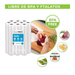 Pack 20 rollos gofrados 22cms X 5mts para envasado al vacío
