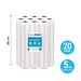 Pack 20 rollos gofrados 28cms X 5mts para envasado al vacío