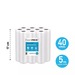 Pack 40 rollos gofrados 17cms X 5mts para envasado al vacío