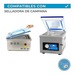 Pack 100 bolsas vacío lisas doradas 20x30 - 70 micras