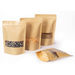 Bolsas DoyPack Kraft con Ventana 20x30x5 cms. (100 unidades)