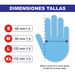 Caja 100 Guantes De Nitrilo Azules (diferentes tallas)
