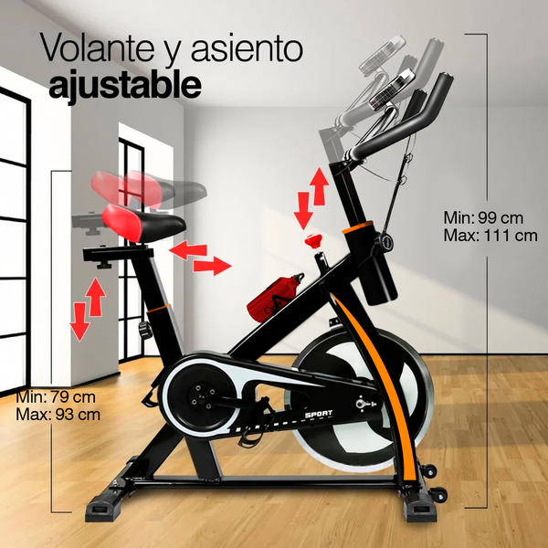 Atletis Bicicleta Spinning Fitness Negro