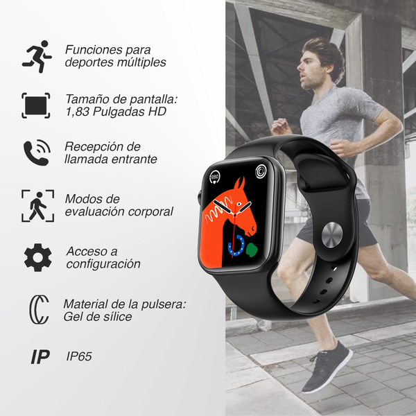 Atletis Smartwatch Reloj Inteligente W12 Pro Negro
