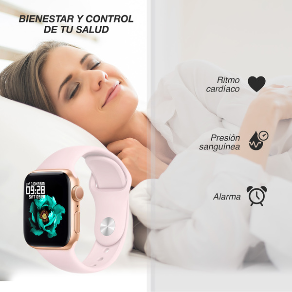 Atletis Smartwatch Reloj Inteligente T55 Rosado