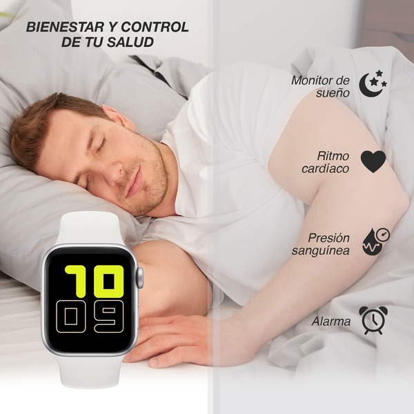 Atletis Smartwatch Reloj Inteligente T500 Blanco