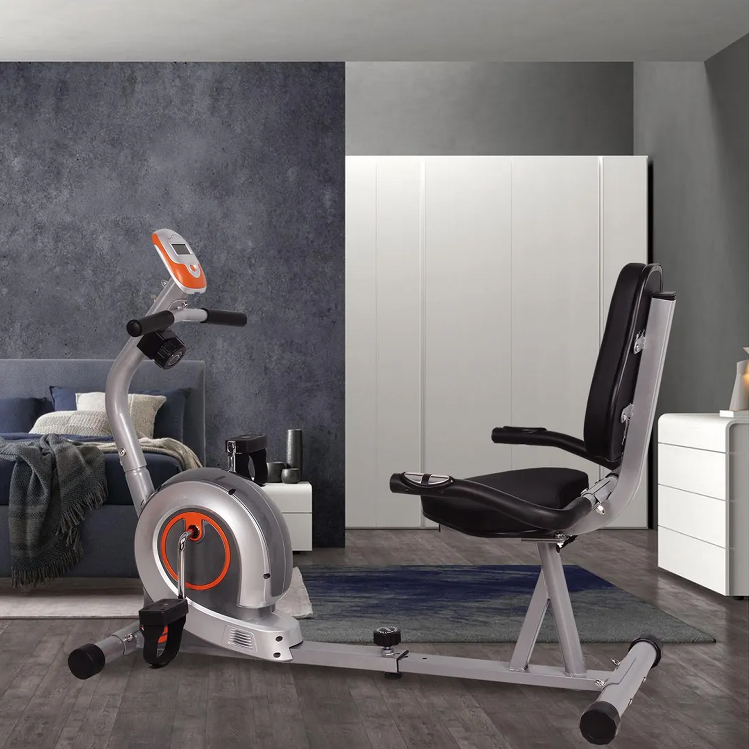  - Bicicleta Magnética Recumbent C Home Fitness
