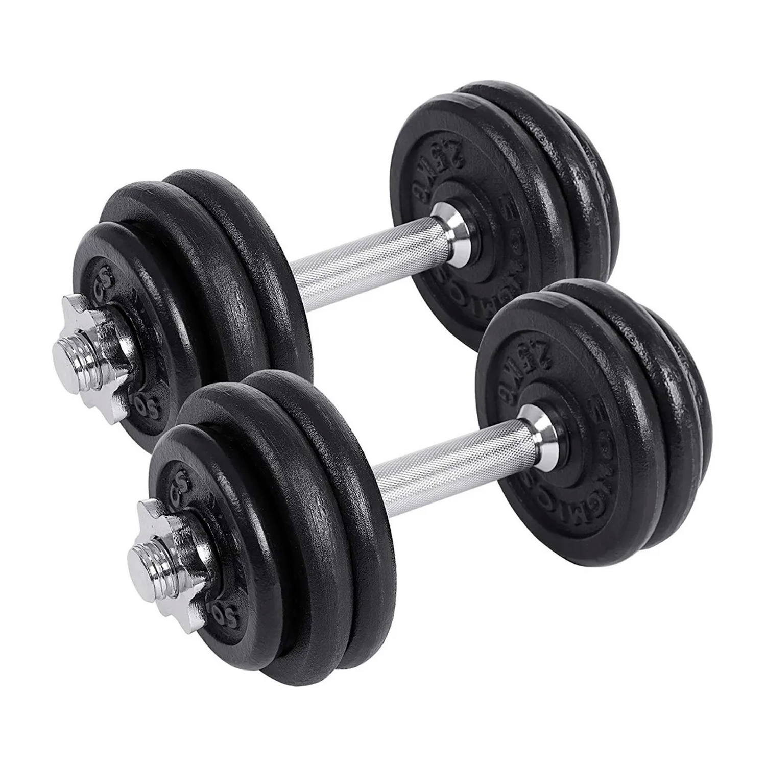  - Set 30kg Barra Armable / Mancuernas + Discos + Maletín