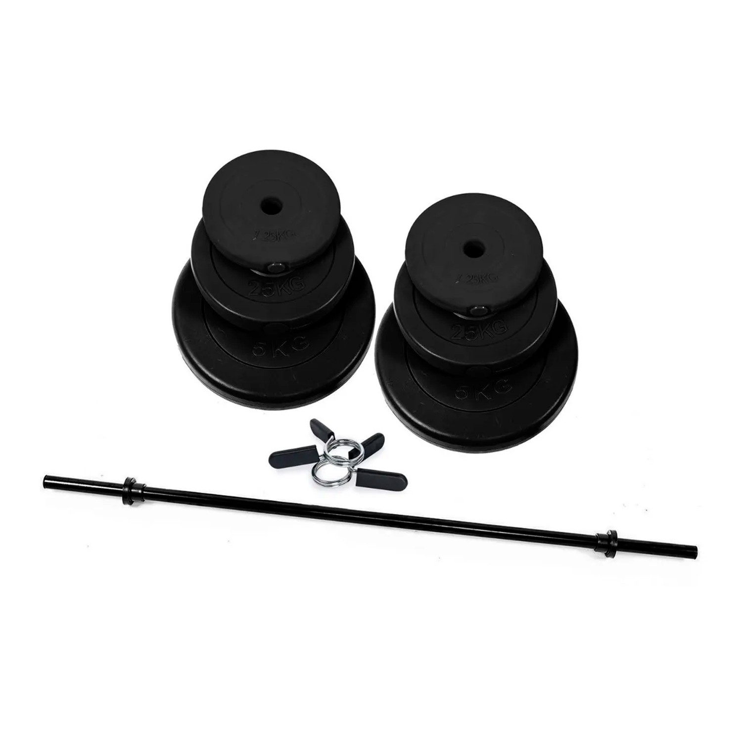  - Set Pesas 20kg: Barra 1.2 Mts + Discos De Cemento