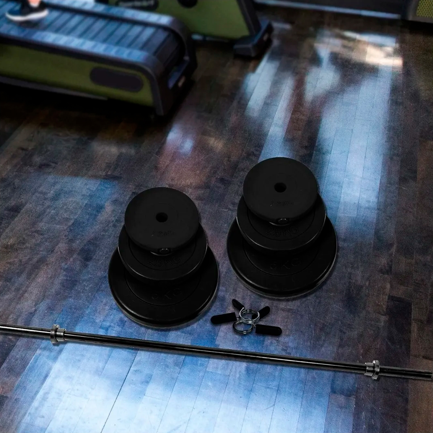  - Set Pesas 20kg: Barra 1.2 Mts + Discos De Cemento