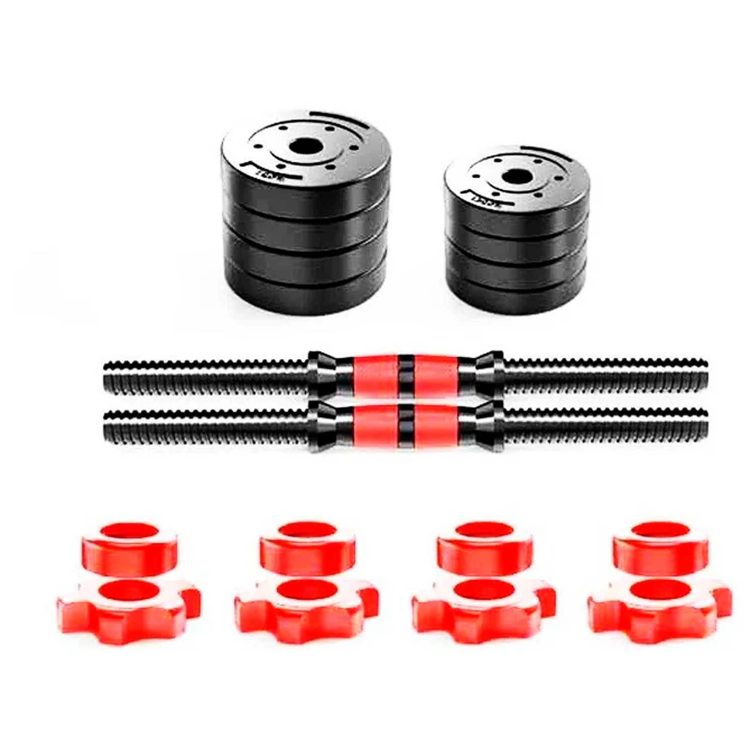  - Set Mancuerna Barra Armable 20 Kg