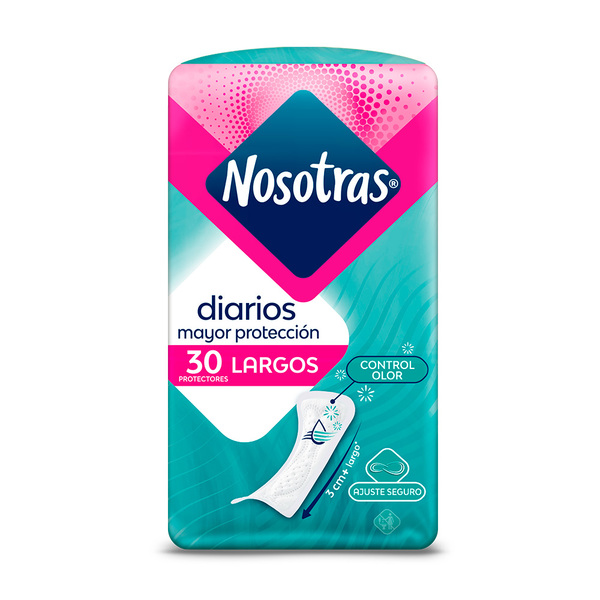 NOSOTRAS PROTECTOR DIARIO LARGOS 30 UNID.