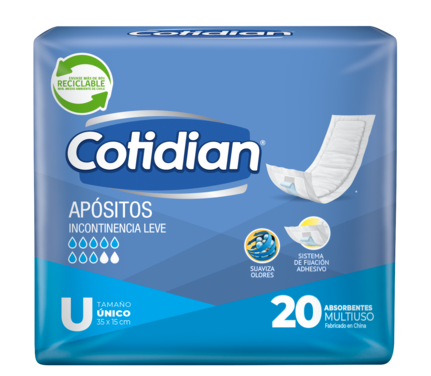 Cotidian Apósitos Adulto 20 Unidades