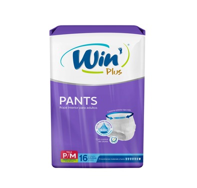 Win Plus Pants Adulto Talla M 16 Unidades