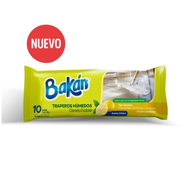 Bakan Trapero Húmedo Aroma Cítrico 10 unidades