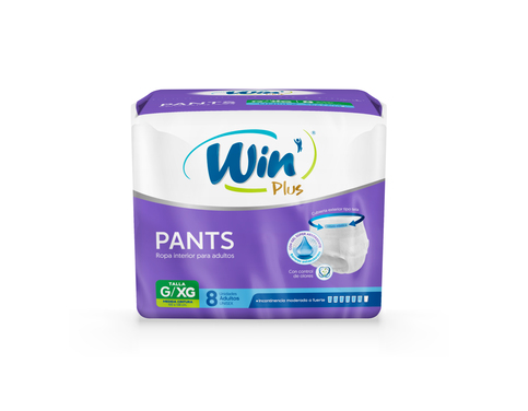 Win Plus Pants Adulto Talla G 8 Unidades