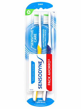 Sensodyne Cepillo Sensitive Care pack 2 Unidades