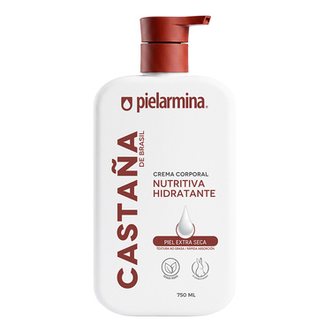 Crema Corporal Nutritiva Hidratante Castaña 750 ml Pielarmina