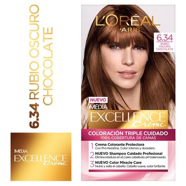 Excellence Creme Tinte Permanente 6.34 Chocolate