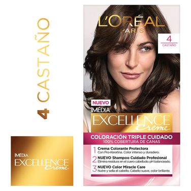 Excellence Creme Tinte Permanente 4 Castaño