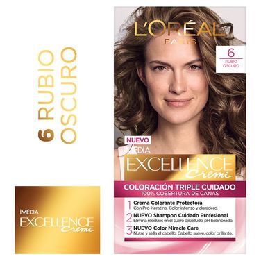 Excellence Creme Tinte Permanente 6 Rubio Oscuro