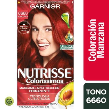 Nutrisse Tinte Permanente 6660 Manzana Rubio Oscuro Ceniza Profundo