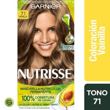 Nutrisse Tinte Permanente 71 Vainilla Rubio Ceniza