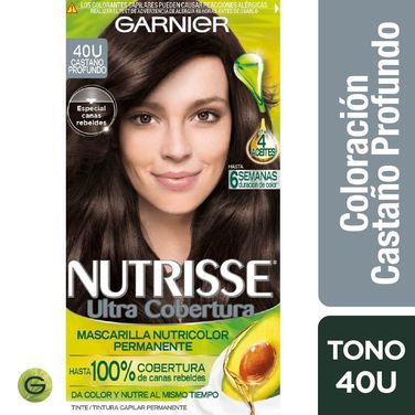 Nutrisse Tinte Permanente 40 Castaño Profundo Ultra Cobertura