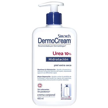 Dermocream Crema Corporal Hidratación Urea 10% 400 ml