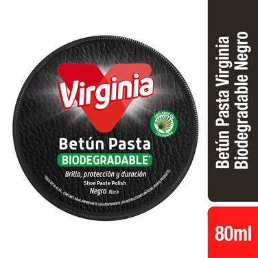 Virginia Betún Pasta Biodegradable Negro 80ml