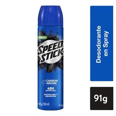 Speed Stick Desodorante Spray Carbón Activado 91 g