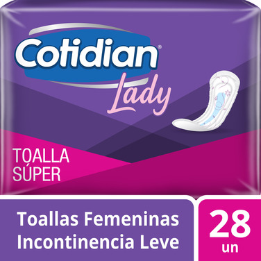 Cotidian Lady Toalla Higiénica Súper 28 Unidades
