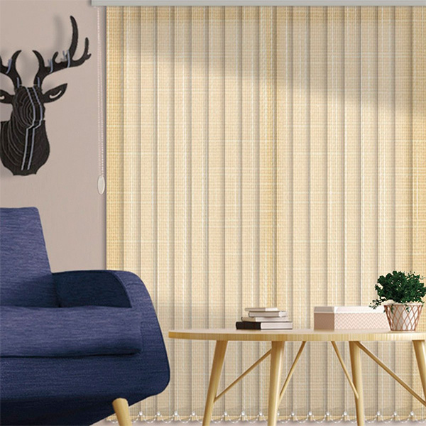 Cortina Vertical Rústica Beige 