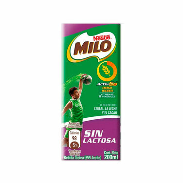 Milo Activ Go Sin Lac 200 Gr - Super El Trebol