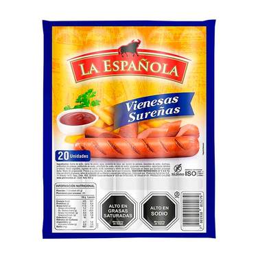 Vienesa Sureña La Española 900 gr - Super El Trebol