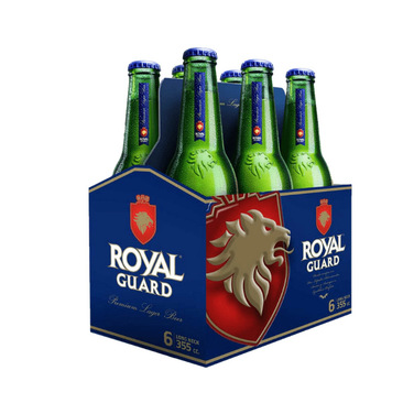 Super El Trebol - Cerveza Royal Guard six pack Botella 350 cc
