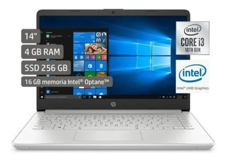Notebook HP 14 Intel Core i3-1005G1, SSD 256GB NVMe, RAM 4GB +
