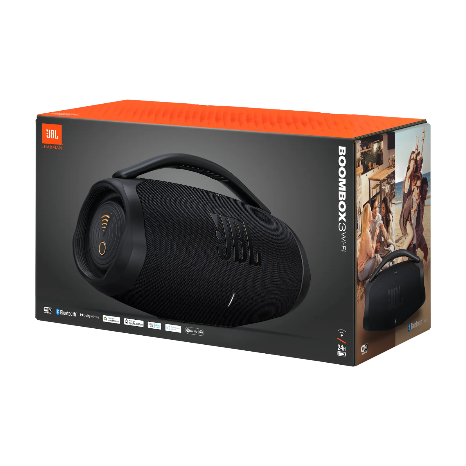 Parlante JBL Boombox 3 Wi-Fi, Bluetooth 5.3, Wi-Fi, Dolby Atmos