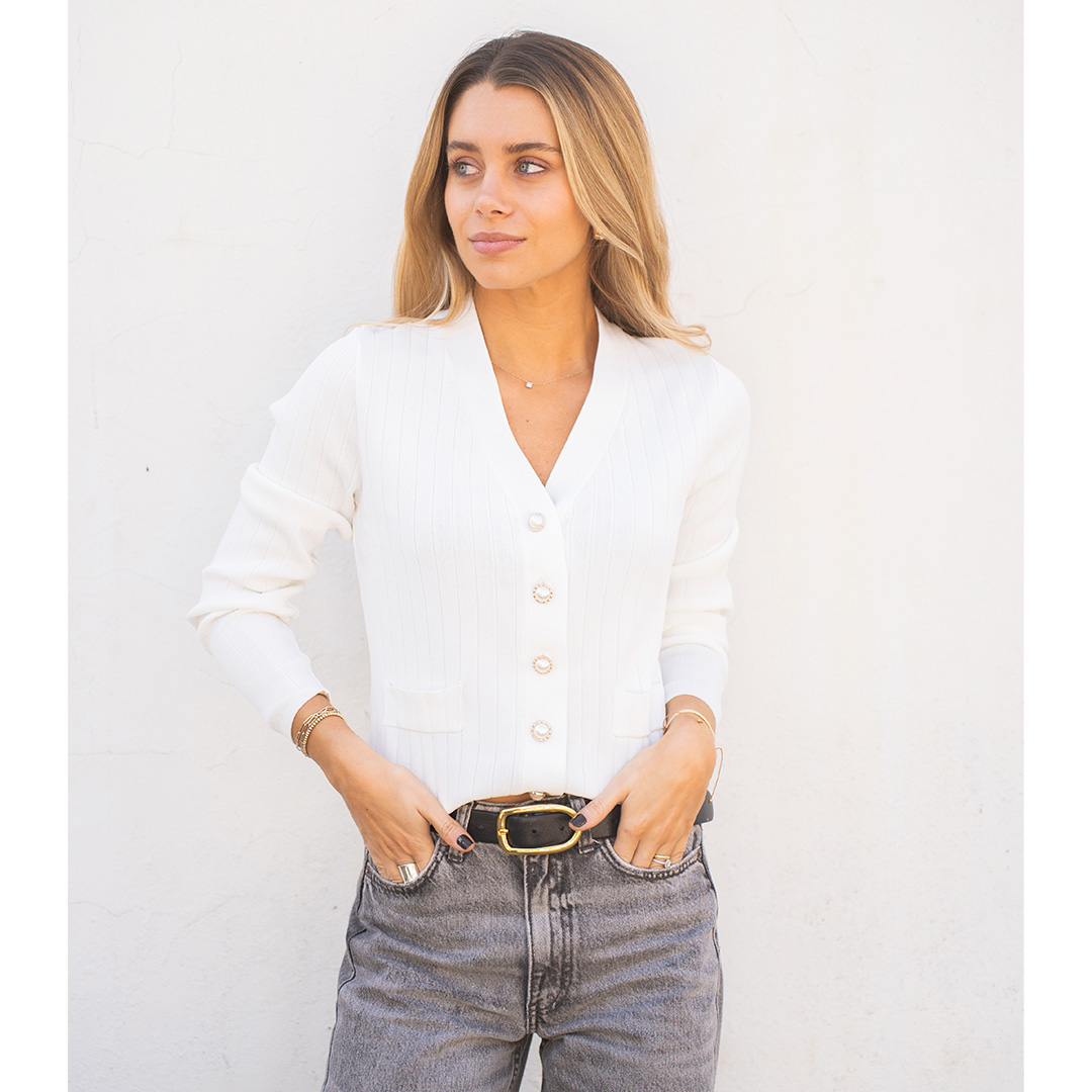 Tejido Oliva Blanco