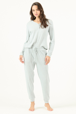 Pijama Leti Rib Gris Claro - Pijama Leti Rib Gris (1).jpg